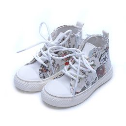 Non-slip graffiti canvas shoes (Option: Silver-29)