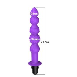 Modified Fascia Gun Silicone  Accessories Head (Option: R6 purple-12to13mm)