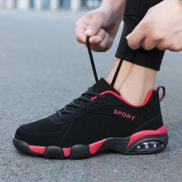 Mens Casual Outdoor Leisure Sports Shoes (Option: Black red-45)