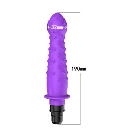 Modified Fascia Gun Silicone  Accessories Head (Option: R7 purple-12to13mm)