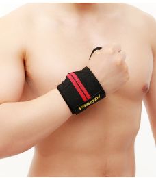 Fitness Wrist Bandage Anti Sprain Sports (Option: Red-Double stripe-55x8)