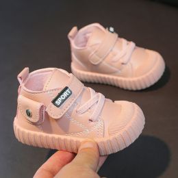 Padded And Thickened Soft-soled Toddler Shoes For Boys And Girls (Option: Pink-24)