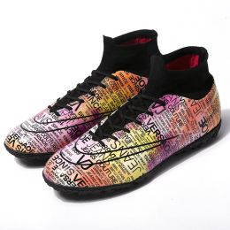 High Top Soccer Shoes Boys And Girls Tf Broken Nails (Option: 1 Style-37)