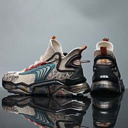 Breathable Thin Mesh Sports And Leisure Running Basketball Shoes (Option: Black-46)