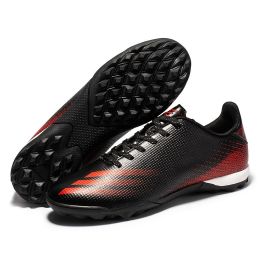 Football Shoes, Rubber Nails, Long Nails, Artificial Turf Training Shoes (Option: Black-45)