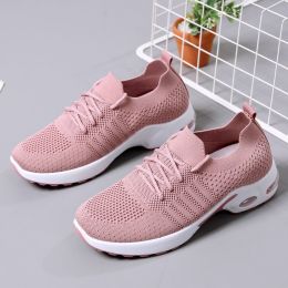 Women's Fashion Soft Bottom Casual Non-slip Sneaker (Option: 2199 Pink-37)