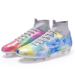 High Top Soccer Shoes Boys And Girls Tf Broken Nails (Option: 5 Style-41)