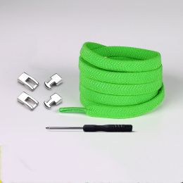Lazy Shoelaces Free Color Sports Shoelaces Men And Women Cross Buckle Elastic Elastic (Color: Green)
