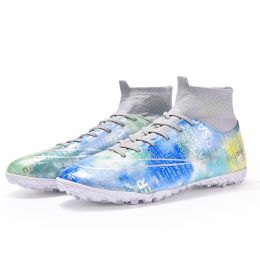 High Top Soccer Shoes Boys And Girls Tf Broken Nails (Option: 6 Style-44)