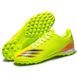 Football Shoes, Rubber Nails, Long Nails, Artificial Turf Training Shoes (Option: Green-45)