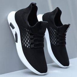 Mens Fashion Casual Breathable Sports Shoes (Option: 2300Black-45)