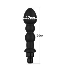 Modified Fascia Gun Silicone  Accessories Head (Option: R1 black-12to13mm)