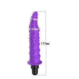 Modified Fascia Gun Silicone  Accessories Head (Option: R5 purple-12to13mm)